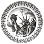 PTS America 222 Fifth Slice of Life Miss Liberty 7-3/4-inch Salad Plate