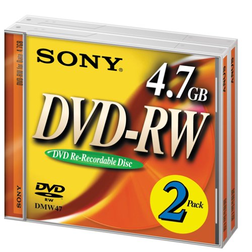 Sony DVD-RW 2X Rewriteable 4.7GB (2-Pack)