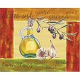 Magic Slice Non-Slip Flexible Cutting Board, Gourmet Size 12 x 15, Olive Oil & Garlic by Denise Sullivan