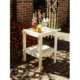 White Cedar Outdoor Serving Cart by Tidewater Workshop