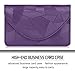 FYY Business Card Holder, Handmade Premium Leather Business Name Card Case Universal Card Holder with Magnetic Closure (Hold 30 pics of Cards) Lilac