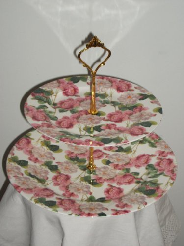 Rosie Floral Pink 2 Tier Cake floral tiered cake. Rosie Floral Pink 2 Tier Cake