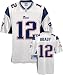 Tom Brady White Reebok NFL Premier New England Patriots Jersey - Large