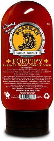Fortify Intense Beard Conditioner Gold Scent 4 ounces By Bossman Brands