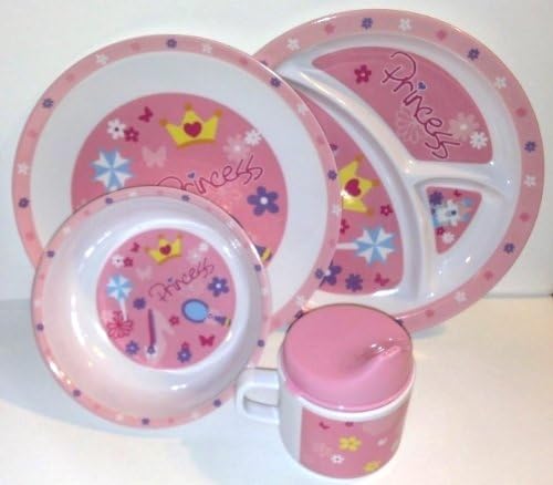 Princess Toddler Plates, Bowl and Sippy Cup Set ~ Melamine