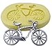 FLY DIY Cake Mold 3D Bicycle Shaped Silicone Fondant Mold,Pink