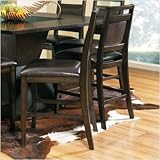 Malbec Counter Height Dining Chair in Multi-Step Rich Espresso [Set of 2]