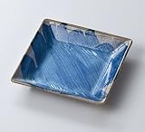 灰釉ゴス四方取り皿（大）　5個組 【美濃焼　和皿】 〔キャッシュバックキャンペーン対象商品〕