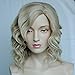 Namecute Natural Curly Kanekalon Wig with Wig Cap for Women, Medium, Blonde