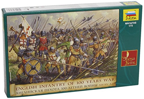 English Infantry XIV-XV AD 100 Year War (45) 1/72 Zvezda