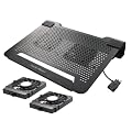 Cooler Master Notepal U2 - Notebook stand with notebook fan - 17" - black