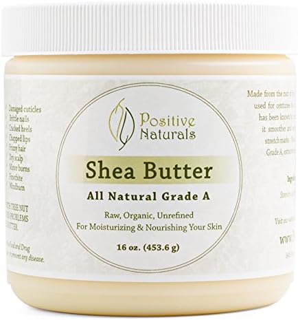 Organic Shea Butter, Raw Unrefined Ivory 1lb; Natural Moisturizer for Skin, Nails, Hands and Hair; Great for Homemade Lotions, Balms and Bar Soaps; Six Most Popular Recipes Included with Purchase.