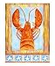 Patriotic Lobster Cuisine Giclee Poster Print by Liz Revit, 8x10