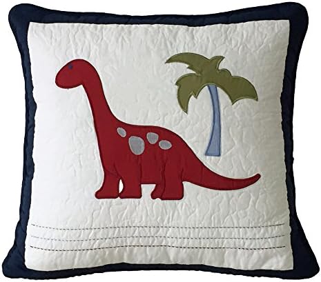 XQL 100% Cotton Boys Dinosaur Pillow Case