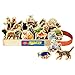T.S. Shure Favorite Pets Wooden Magnets 20 Piece MagnaFun Set