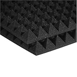 Auralex 2PYR24CHA 2 Studiofoam Pyramid Panels in Charcoal 12-2'x4'x2 panels