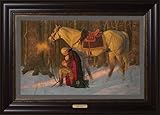 IMAGE OF The Prayer At Valley Forge- Arnold Friberg- Gallery Quality Framed Art Print Textured Lithograph Edition 27