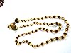 Malas- Golden Capped Ek Mukhi Rudraksha Yoga Spiritual Japamala~ Energizer and Amplifier
