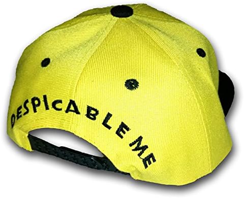 Minions & Despicable Me Kids Sized Snap Back Hat with BONUS Minion Temporary Tattoos! (Two Eyes Open Minion)