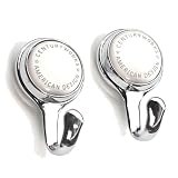 Interdesign Chrome Kitchen Refridgerator Magnet Hook, Set of 2 Magentic Hooks