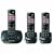Panasonic Dect 6.0 Titanium Black Cordless Phone with Answering Machine (KX-TG6423T)