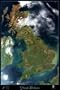 Great Britain satellite map, print, poster, photo from space: 24"x36" Glossy