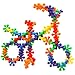 EMIDO 90 Pieces Eight colors Interlocking Plastic Brain Flakes Clip Connect | Diameter 1.45 inches | Reusable Bag Packing | Safety, Non-Toxic, No Smell of Materials Made From