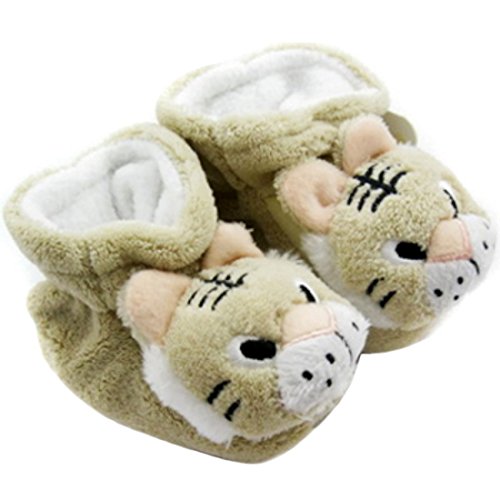 KF Baby Animal Soft Sole Booties, for 3 - 12 Months - Tiger