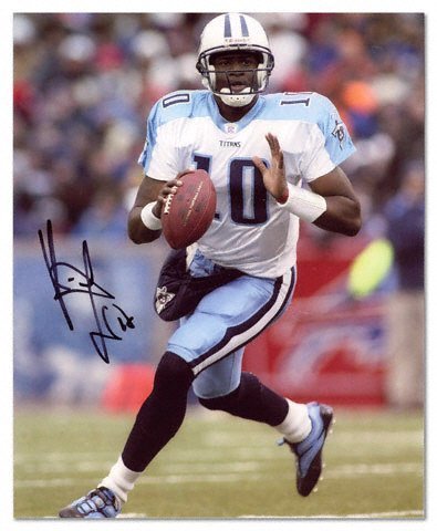 Vince Young Tennessee Titans Autographed 8x10 Photograph