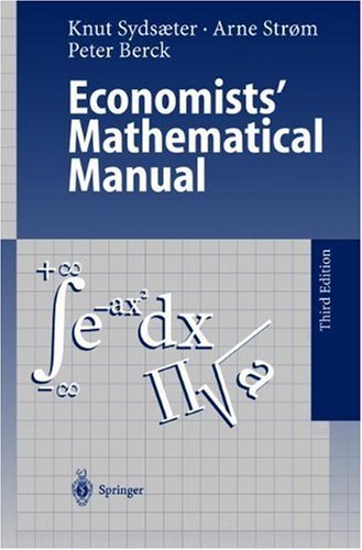 Economists' Mathematical Manual: 3rd (Third) edition