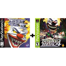 2 Game Combo - Twisted Metal 3 III + Twisted Metal 4 IV PSX PS2 by Sony Computer Entertainment