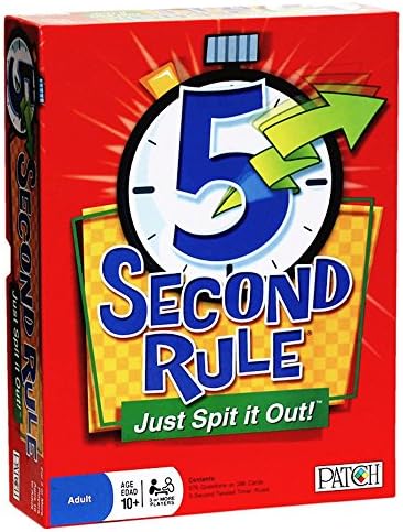 5 Second Rule Just Spit it Out Board Game Board Games English Edition Funny Game With English Instructions