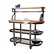 Enclume BSB1 Baker's Sideboard Kitchen Furniture, Hammered Steel and Wood