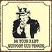 Uncle Sam Support Our Troops Sign, Size 12
