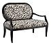 Linon Occasional Love Seat Zebra Print