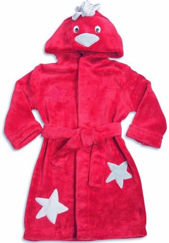 Petit Lem - Boys Cozy Plush Fleece Hoody Robe, Red 30305-6X