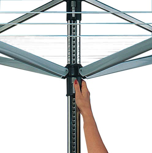 Brabantia Lift-O-Matic Rotary Dryer 50m Metallic Grey