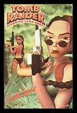 Tomb Raider, Starring Lara Croft (With Gun) Black Wood-Mounted Art Poster Print - 24