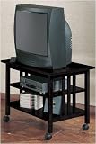 Mission-style Tv Cart Large 32w Black