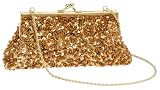 La Regale Sequin Bead Shoulder Clutch
