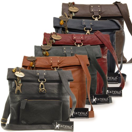 Catwalk Collection Leather Dispatch Bag