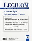 L�gicom N�46. La presse en ligne
