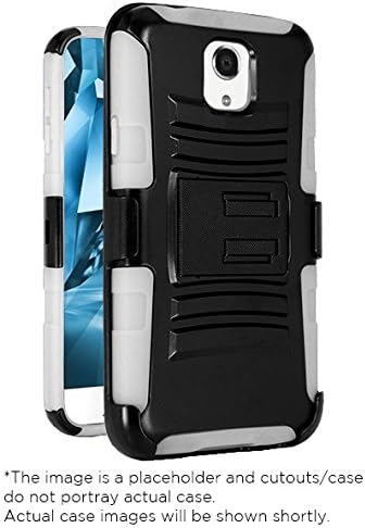 Sharp Aquos Crystal Case, CASEFORMERS Duo Armor WHITE for Sharp Aquos Crystal Combo Case with Stand and Holster