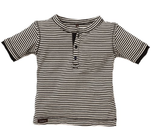Wonderboy, French Stripe Short Sleeve Henley (c) ~ 2T