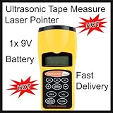 60ft Ultrasonic Tape Measure With Laser Pointer