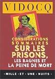 Considérations sommaires sur les prisons, les bagnes et la peine de mort