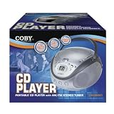 Coby CXCD241SVR Portable Cd Player With Am/fm Stereo Tuner - Digital 2 Digit Led Display -