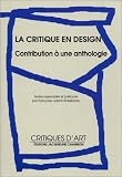 Revue Jacqueline Chambon  / La critique en design : Contribution à une anthologie