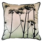 Review Now Design / Danica  / Angelica Flower Silk Pillow - Tan