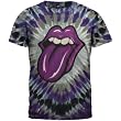 Rolling Stones - Purple Tongue Tie Dye T-Shirt